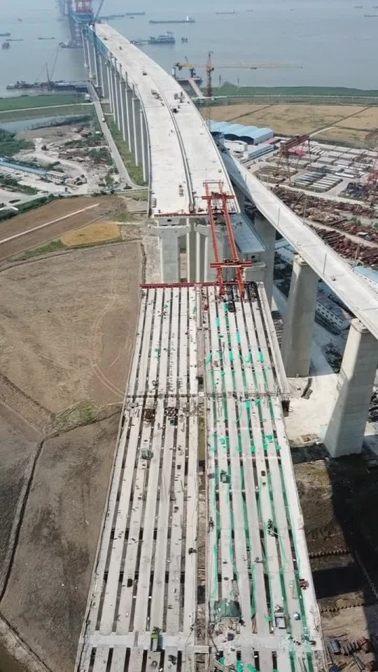 沪通铁路大桥建设最新动态